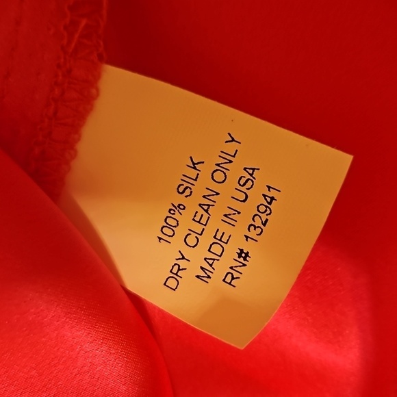 Amanda Uprichard (Revolve) silk coral Racer back dress size Small - Picture 6 of 8